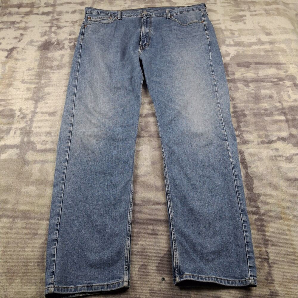 Levi's 505 Men's Jeans 40x32 Regular Fit Straight Leg Blue Stretch Medium Wash